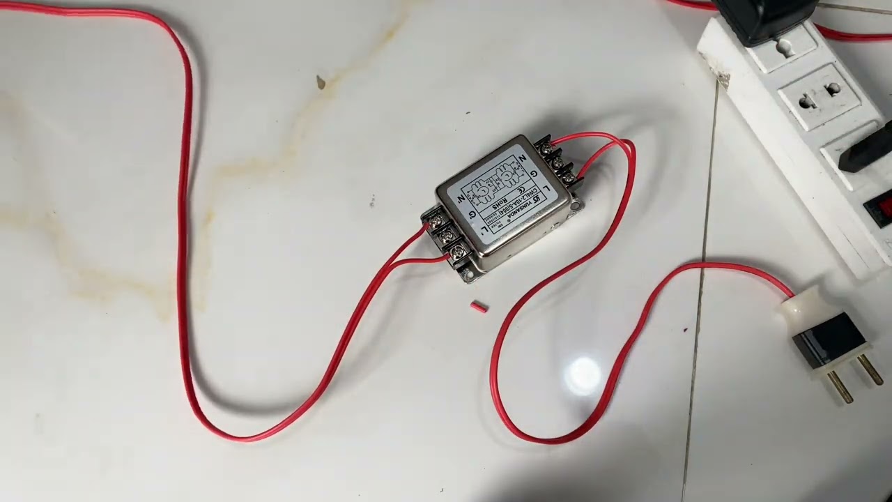 Bộ lọc nguồn 1 pha, test chức năng thực tế bộ lọc nguồn