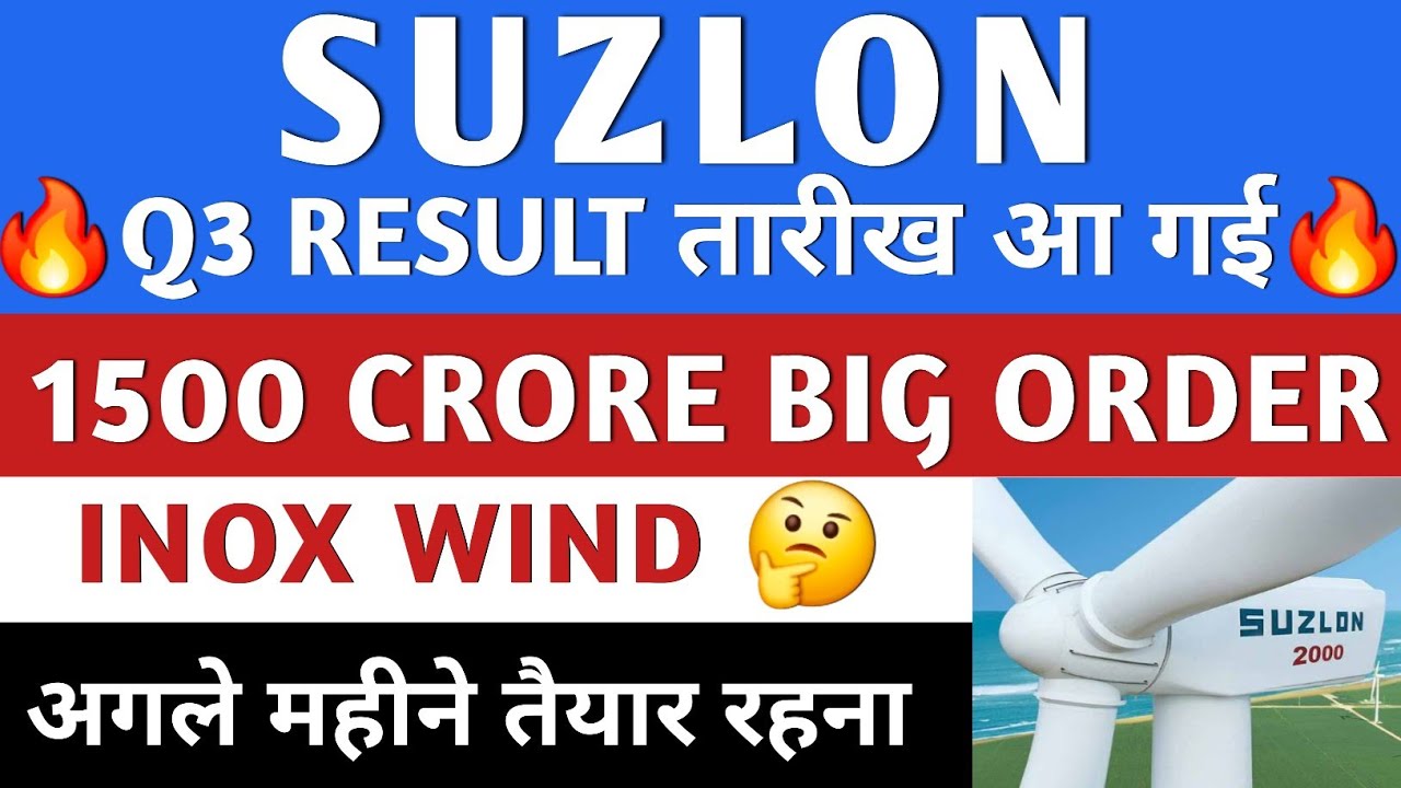 SUZLON ENERGY SHARE🔥 SUZLON SHARE LATEST NEWS | INOX WIND SHARE | SUZLON