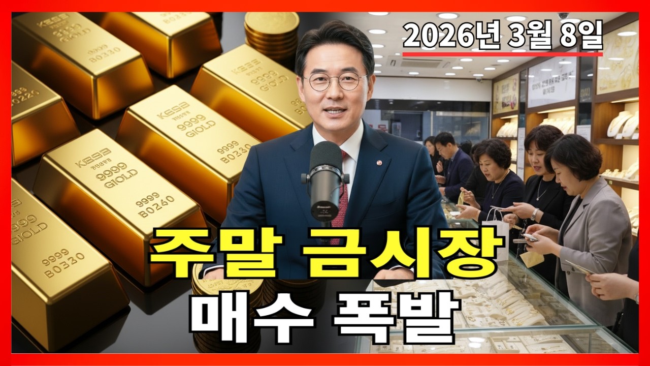 2026년 3월 8일 🇰🇷 오늘 한국 금값: 주말 소매 매수 몰렸다! 금시장 무슨 일? |금값 |금 투자 |경제 분석