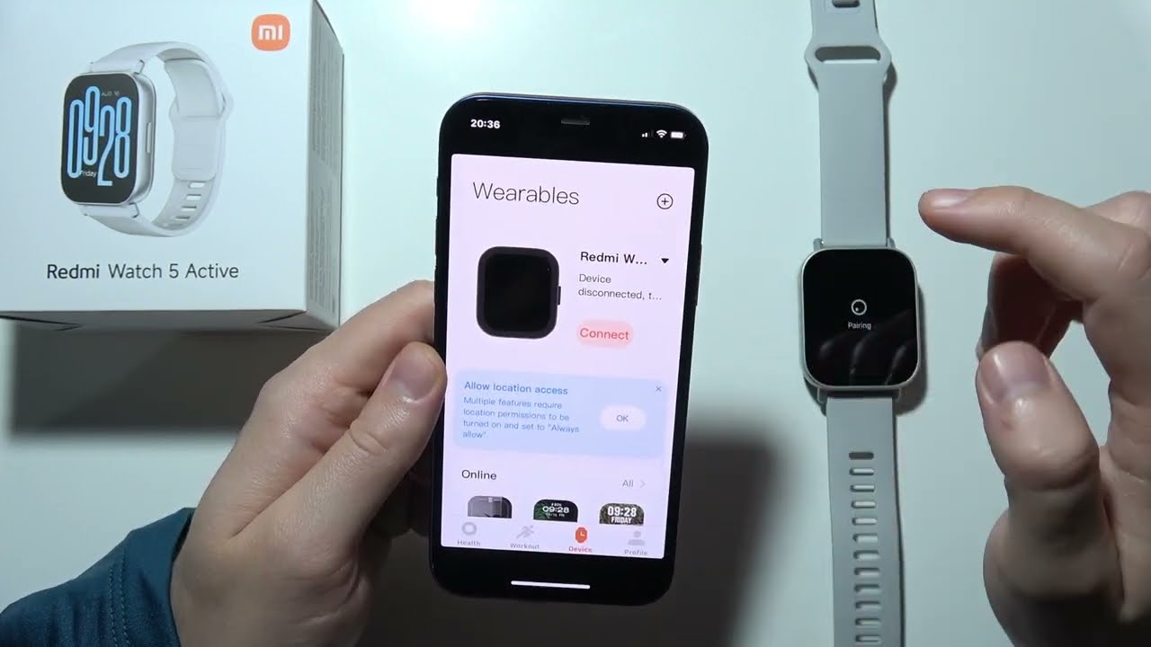 Redmi Watch 5 Active: как подключить к iPhone (iOS)