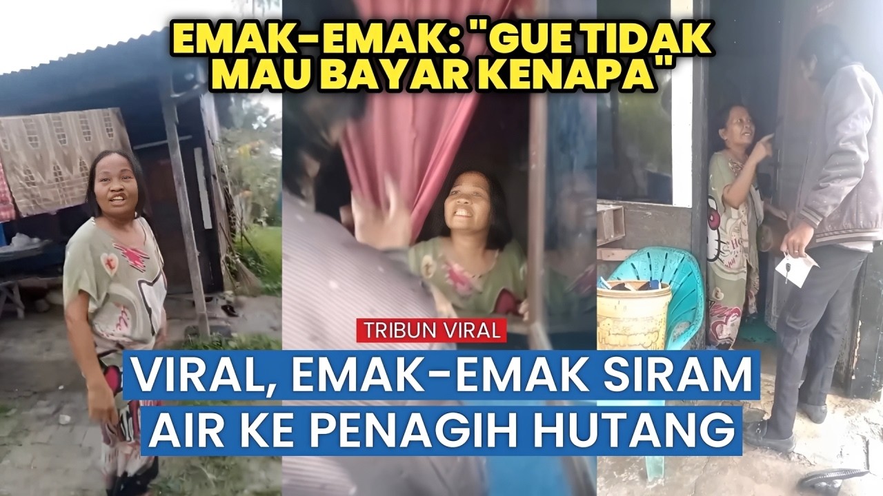 Ditagih Utang Rp150 Ribu, Emak-Emak Siram Dua Penagih di Depan Rumah