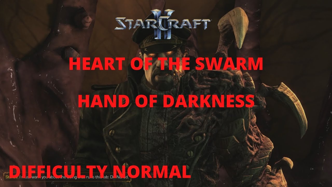 Starcraft 2 Heart of the Swarm Hand of Darkness Mission Normal Sub-Titles