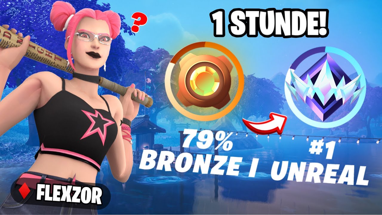 Von UNRANKED bis … in nur 1 Stunde! 🏆 (Fortnite Ranked Challenge)