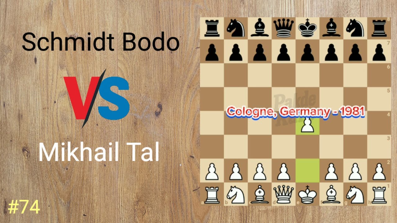Mikhail Tal vs Schmidt Bodo #chess #grand_master #mikhail_tal