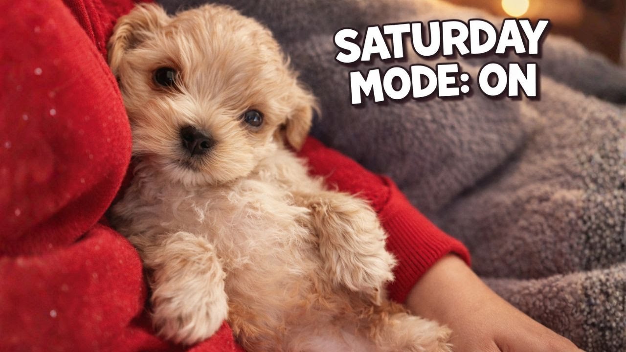 Tiny Puppy Says Saturdays Are for Sofa Naps in Foster Mom’s Lap 😂🐶|Archie ep2