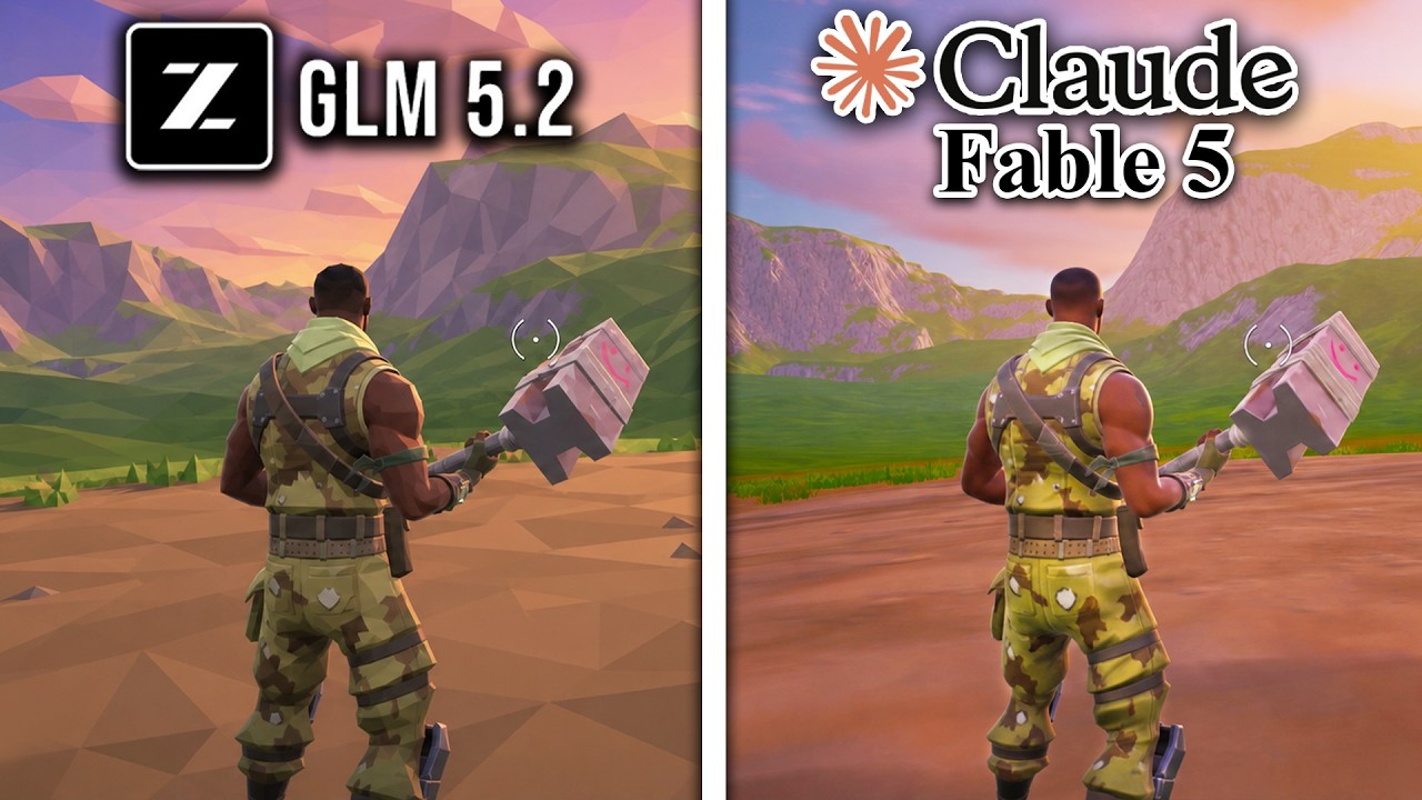 GLM 5.2 vs Claude Fable 5 Make Fortnite From Scratch