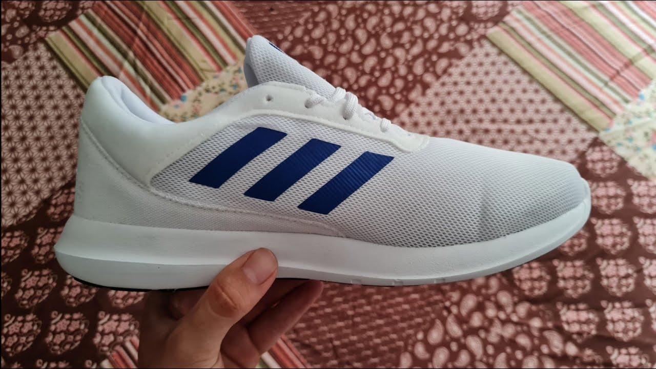 T&Ecirc;NIS ADIDAS CORERACER BRANCO+AZUL UNBOXING/ ON FEET