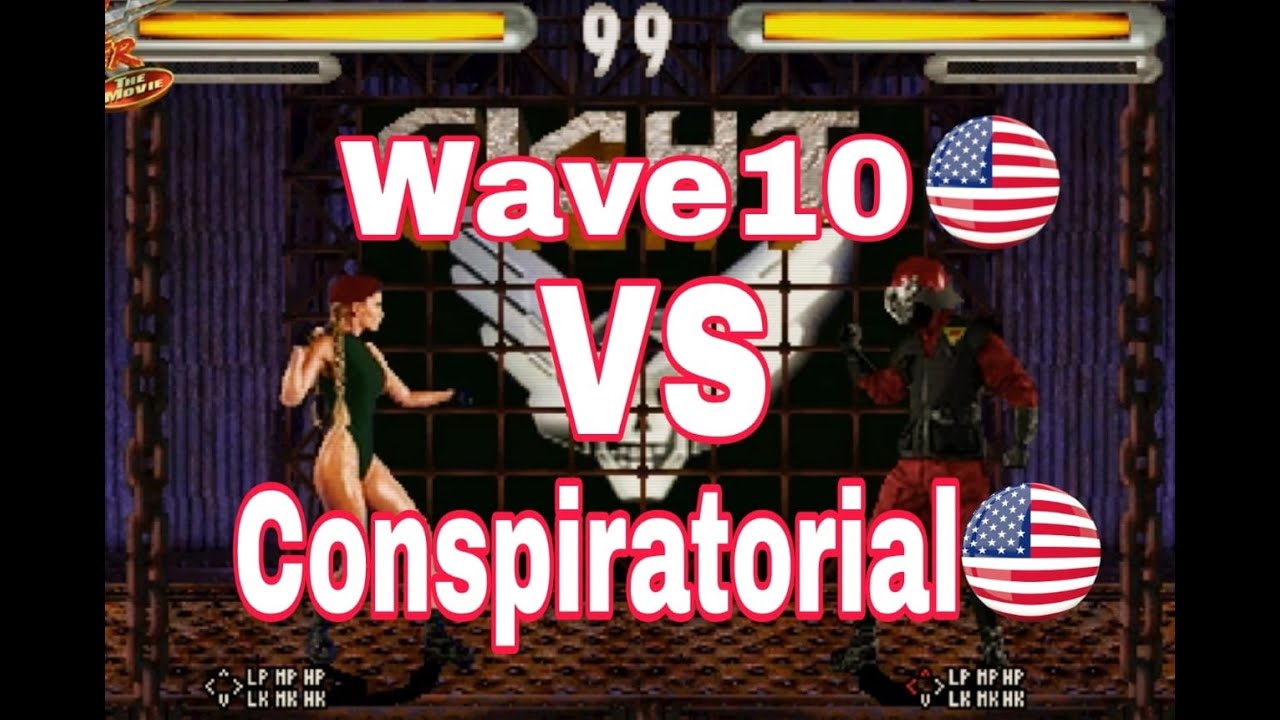 Street Fighter The Movie &rarr; Wave10(USA) VS Conspiratorial(USA) Fightcade2 - 𝐖𝐈𝐓𝐇 𝐈𝐍𝐏𝐔𝐓𝐒
