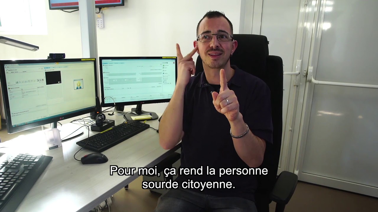 Le numéro d'urgence 114 qui propose la visioconférence en Langue des Signes Française.