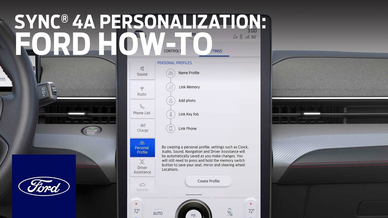 SYNC® 4A Personalization | Ford How-To | Ford