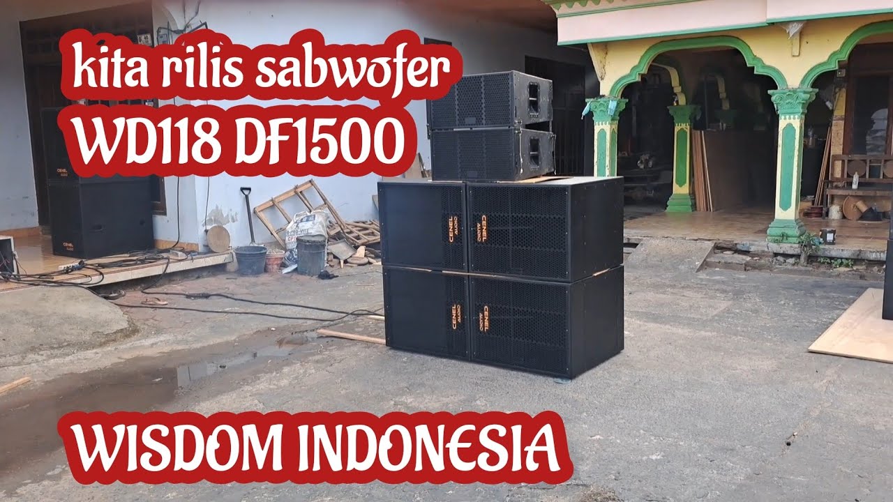 PAKET SABWOFER WD118 DF 1500 WISDOM INDONESIA || pesenan cenel audio TRENGGALEK