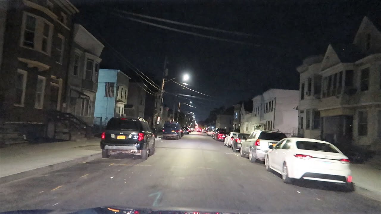 ALBANY NEW YORK HOOD AT NIGHT