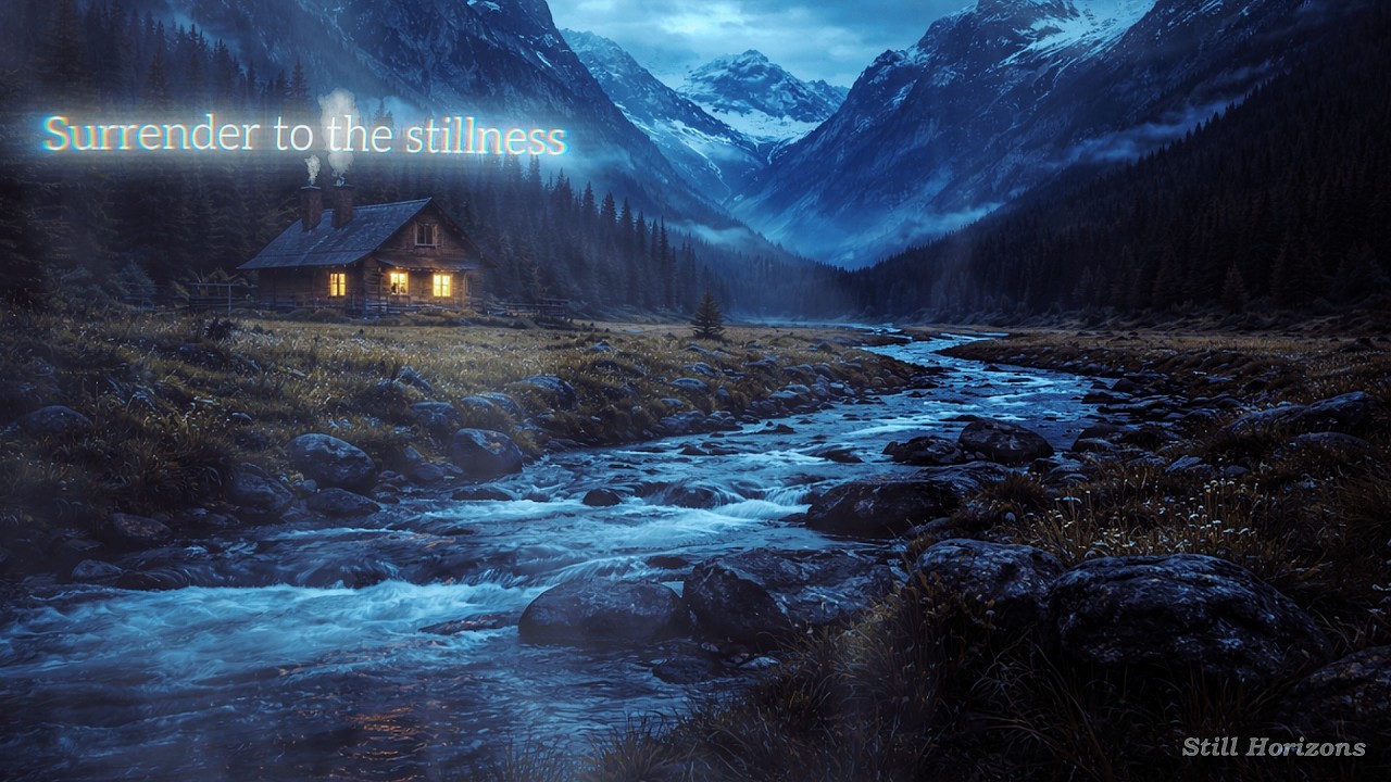 Black Screen Sleep Music: Piano & Guitar from a Distant Cabin Window | Hauntingly Peaceful