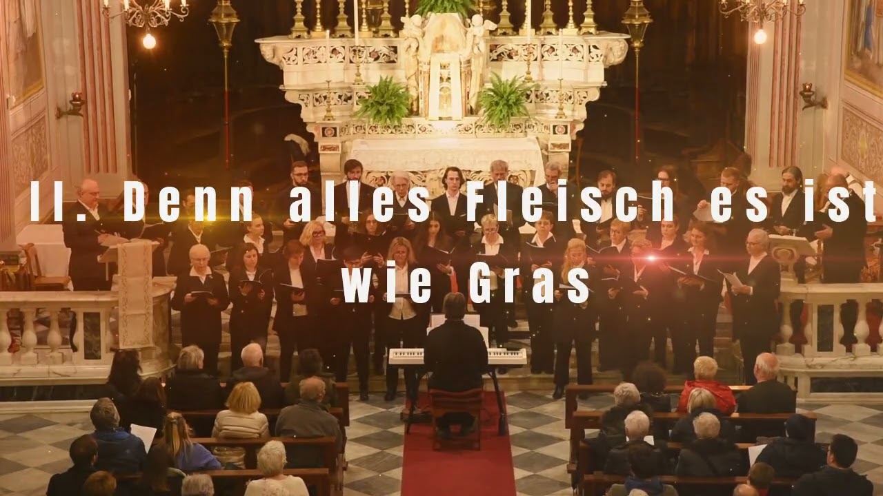 Ein Deutsches Requiem di J. Brahms - coro Bartolomeo della Rovere e coro Convivium Vocis- Varigotti
