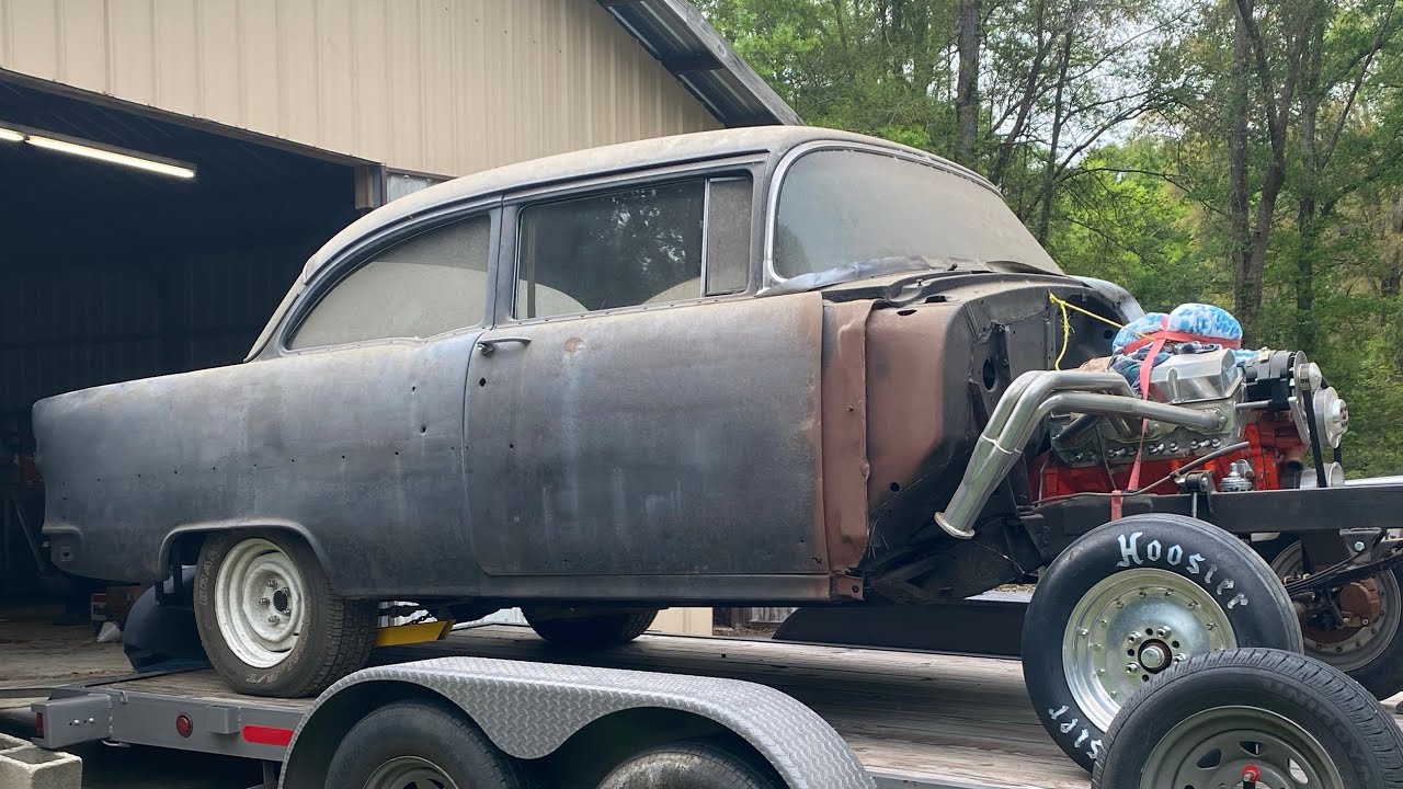 В сарае найден Chevy Gasser 1955 года! 383 хода, 4 скорости и прямой мост!