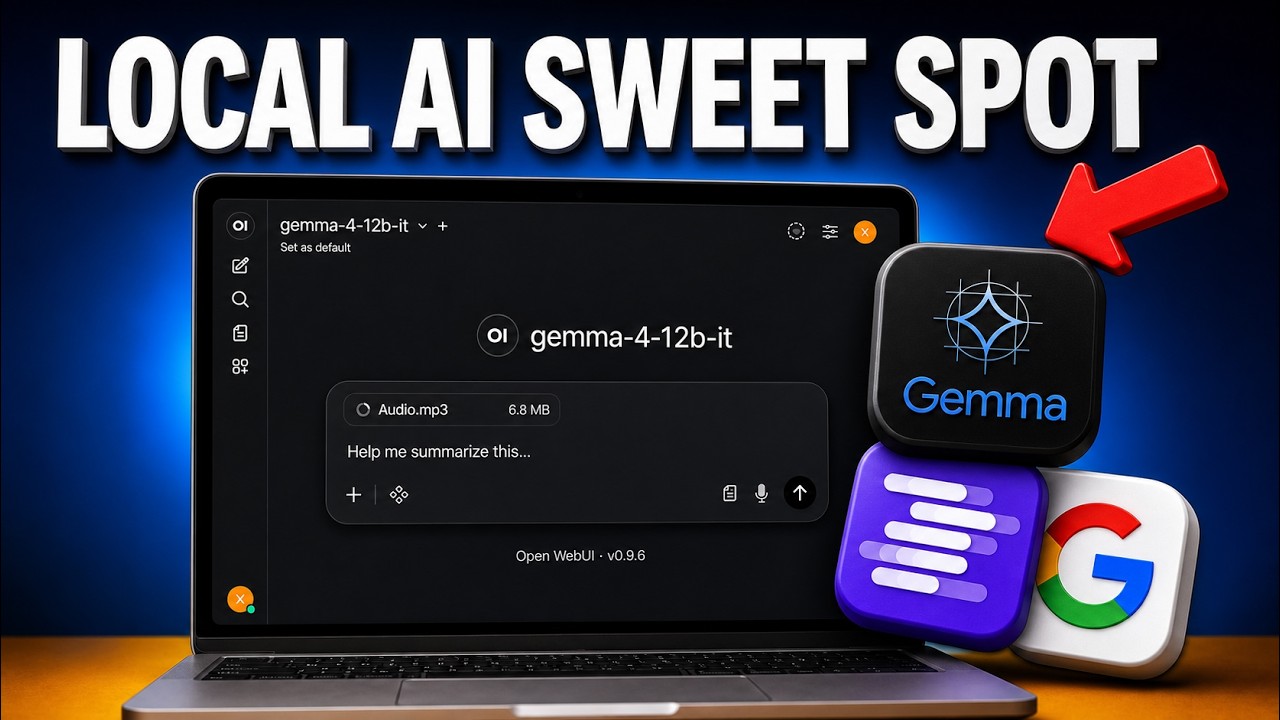 How to Run Gemma 4 12B Locally - The Best AI For Consumer Laptops