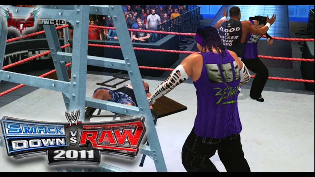 The Hardy Boyz vs The Dudley Boyz | WWE SVR 2011 PS3/Xbox360 | The Hardy Boyz Custom Chunks Entrance