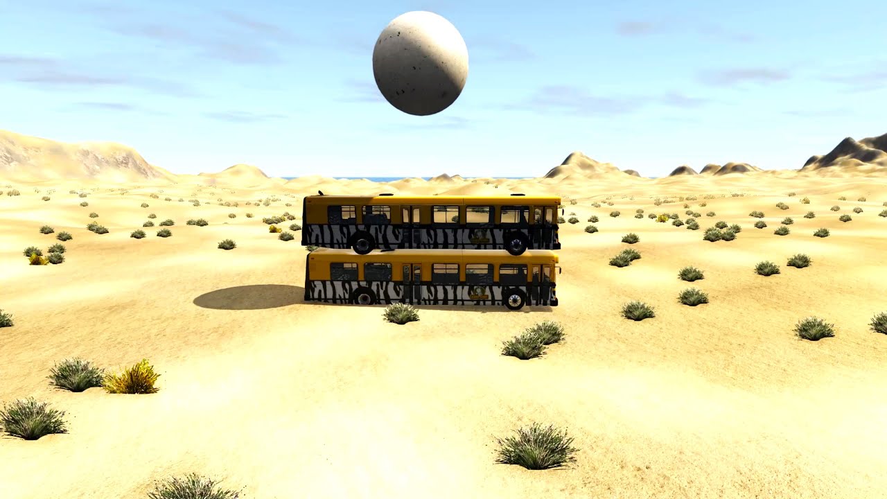 1000 Ton Ball vs Cars &ndash; BeamNG.Drive