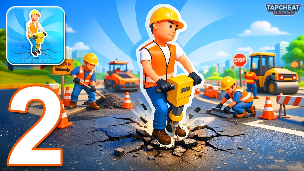 Road Builder Idle - Gameplay Walkthrough Part 2 - Build City With Bricks (Android, iOS)