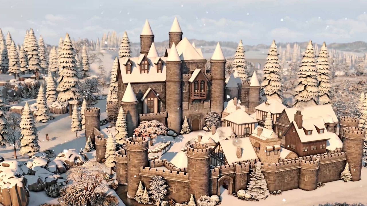 Northern Fantasy Castle | The Sims 4 | Stop Motion | Nocc