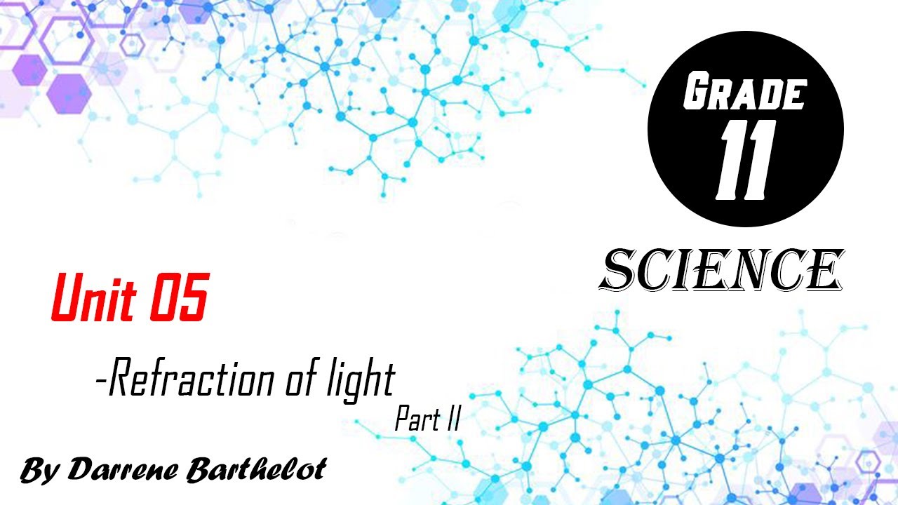 Refraction of light - Part 2| Total Internal Reflection & Critical angle (Grade 11 Eng Med. Science)