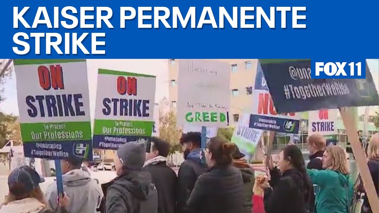Day 2 of the Kaiser healthcare workers' strike  | FOX 11 LA