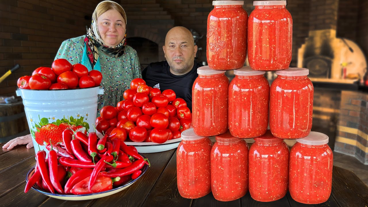 Аджика без Варки!!! Невероятно Вкусно!!! Заготовка на Зиму!!!!