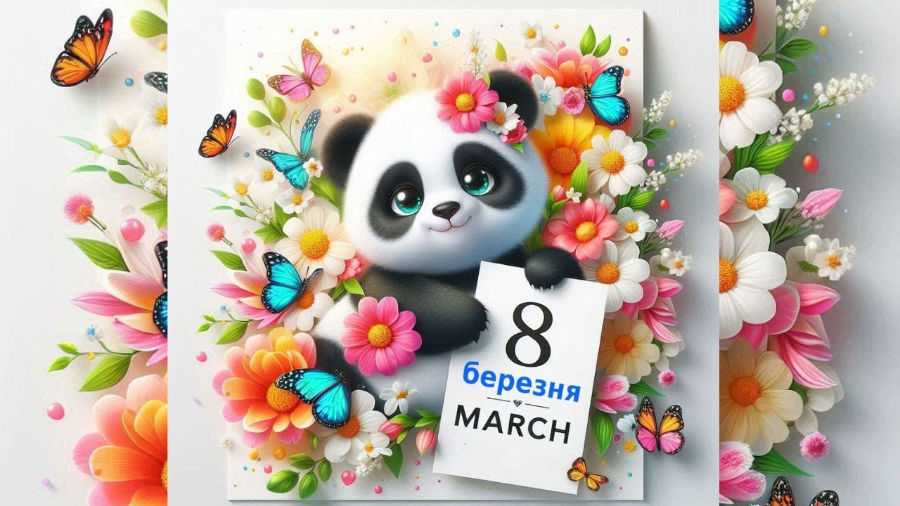 8 березня 🌷 Привітання з 8 березня 💖 Пісня про маму 😍 Womens Day Kids Song March 8