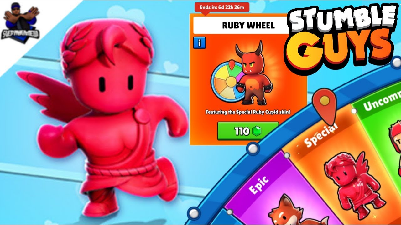 Ruby Cupid Spin Wheel Stumble Guys Update 0.45.4