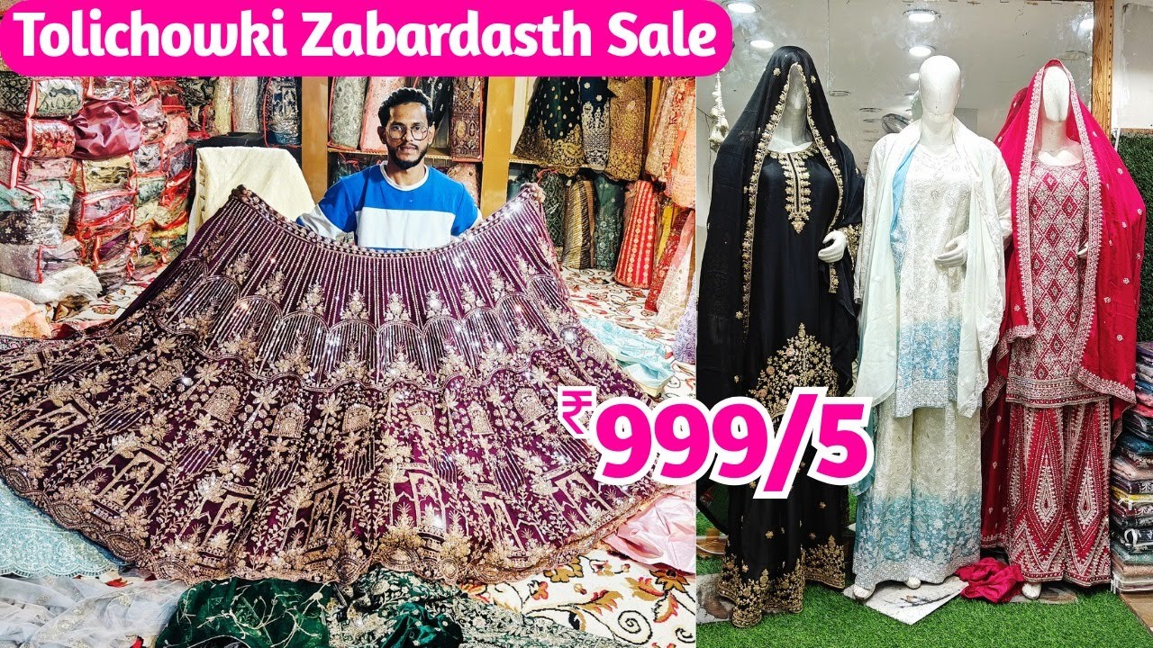 Tolichowki Zabardasth Sale | ₹999/5 Pakistani Suits Turkish Co-ord Sets Bridal Lehengas Sarees Gowns