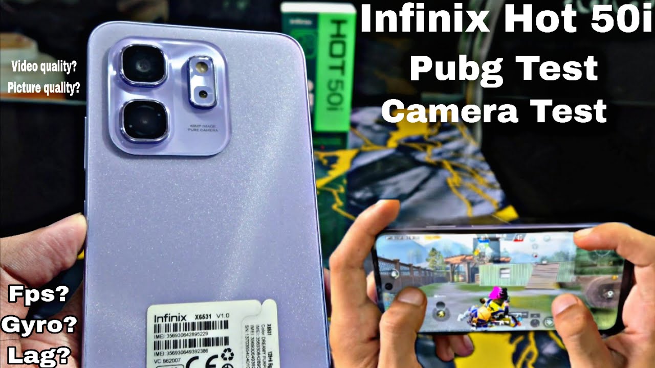 Infinix Hot 50i Pubg Test With Camera Review 
