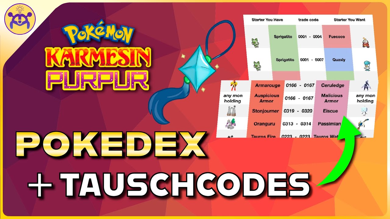 Pokedex vervollständigen, Tipps & Tricks + Tauschcodes! Pokemon Karmesin und Purpur!