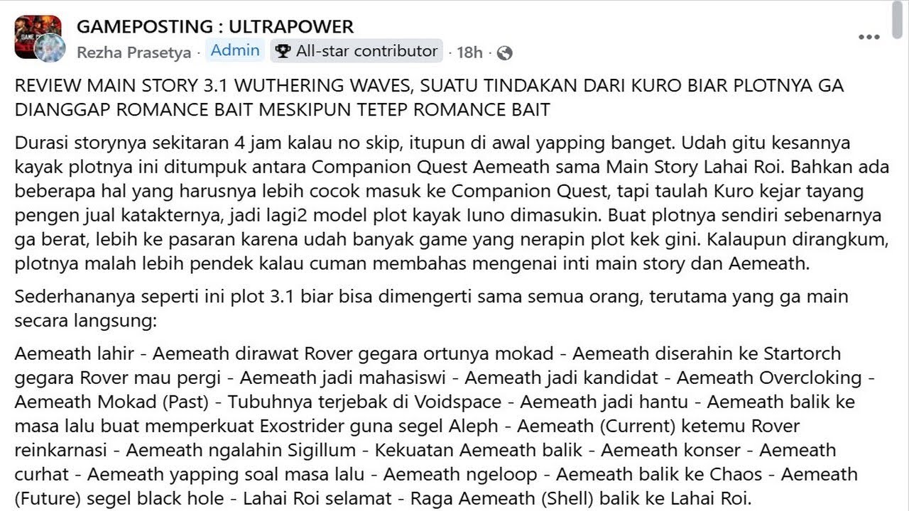 reaction warga GPU story aemeth wuwa 3.1