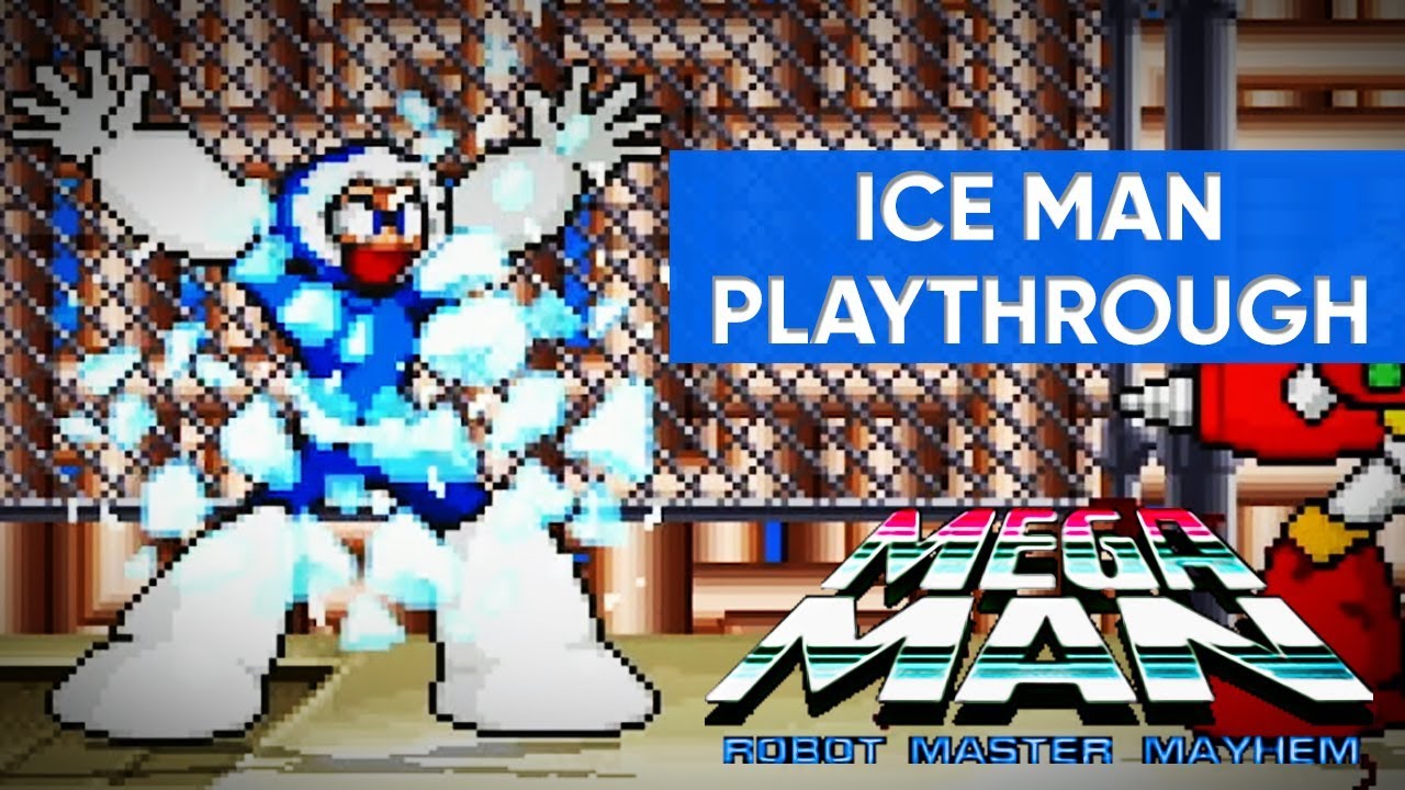 Mega Man: Robot Master Mayhem (PC) - Ice Man Gameplay Playthrough