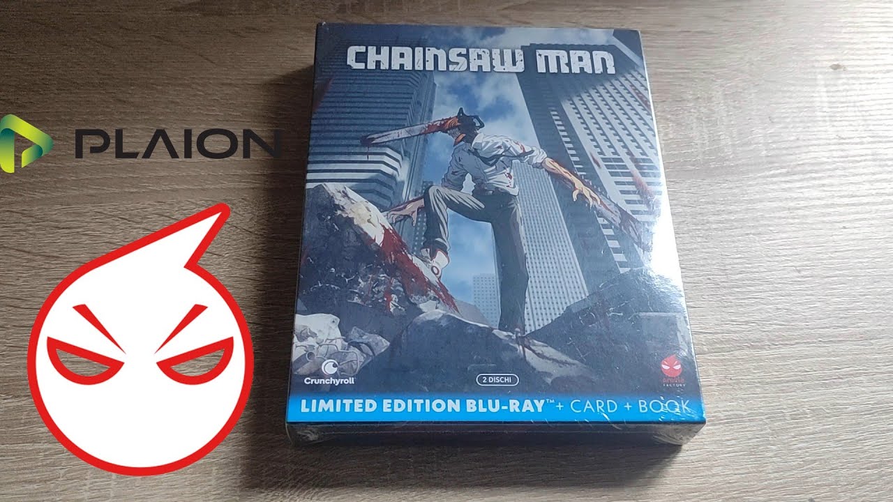 CHAINSAW MAN BLU RAY PRIMA EDIZIONE UNBOXING PLAION