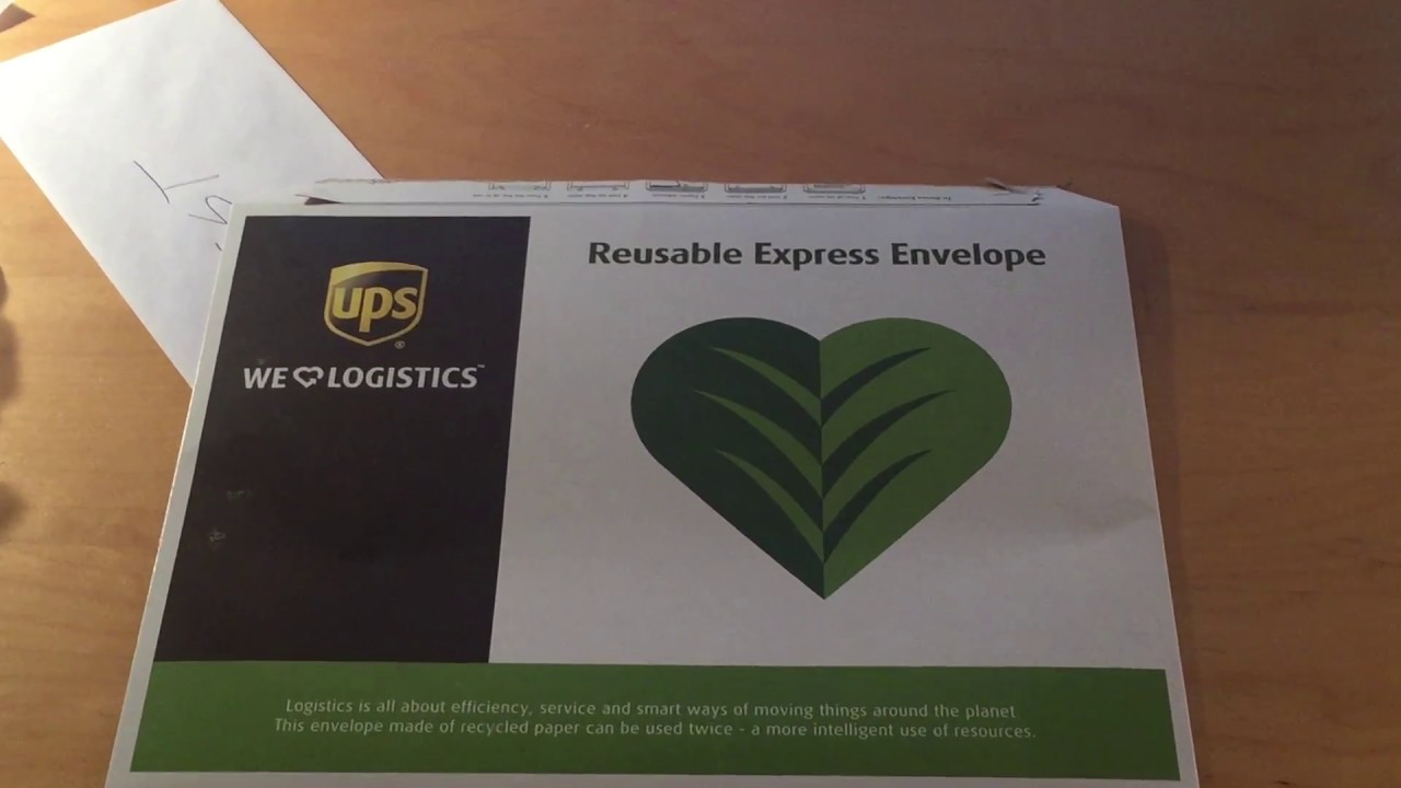 Plic reutilizabil UPS Express - cum se folosește