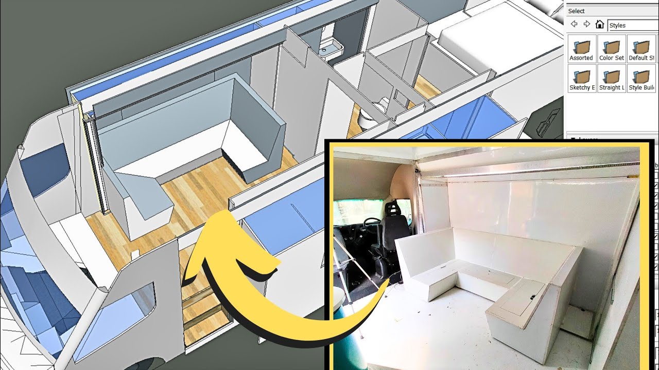 Making a Sofa Lounge for our scratch built RV