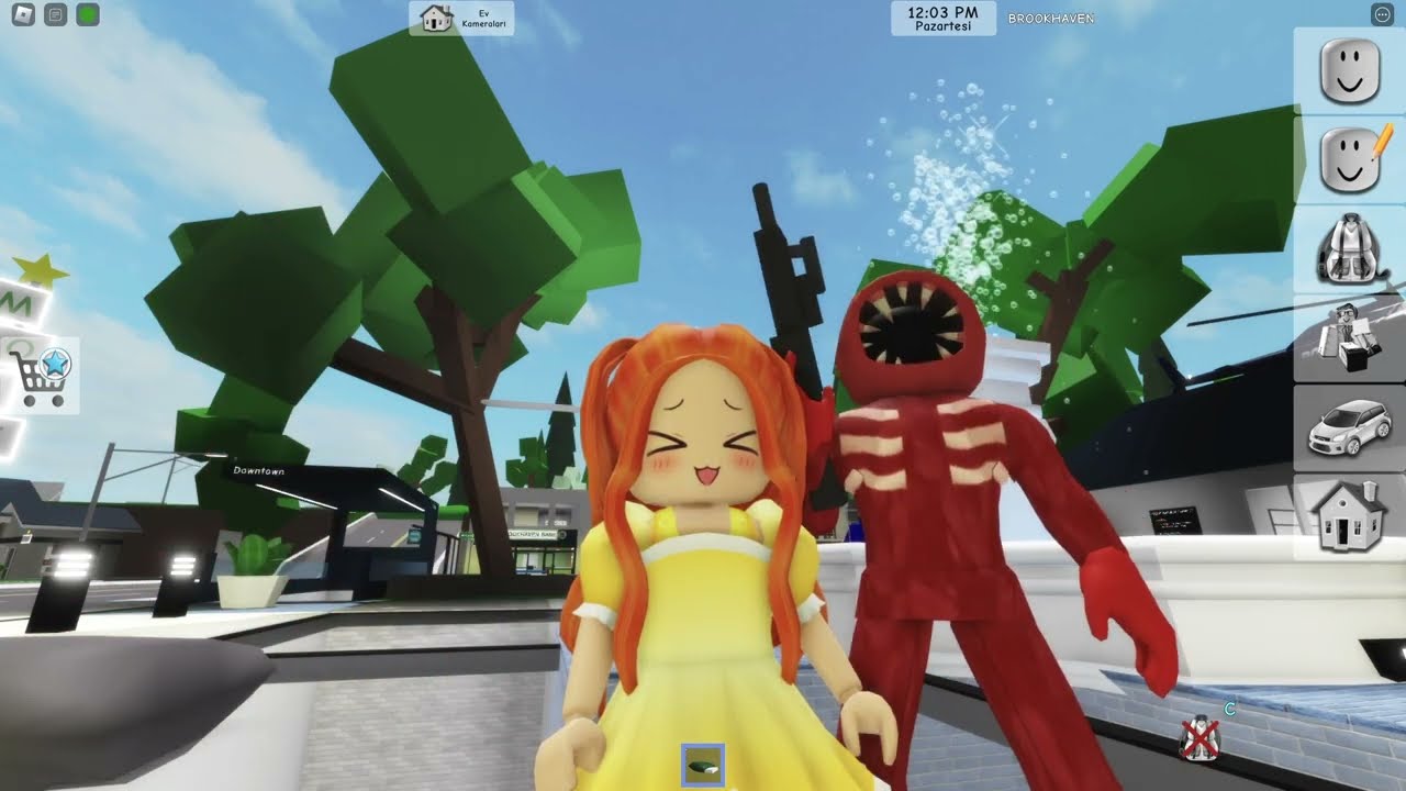 EFSANEVİ BROOKHAVEN GİZLİ YERLERİ 😱 ROBLOX KÜBRA NİSA HAN KANAL