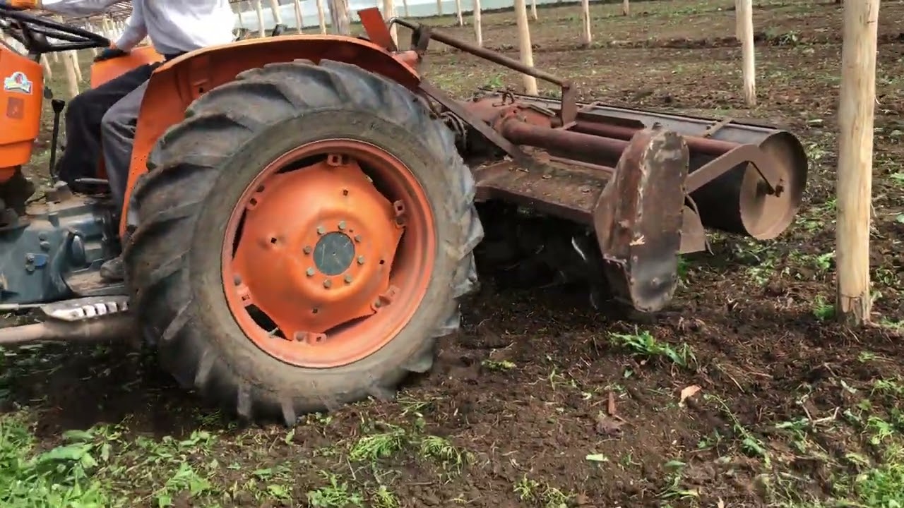 Am dat cu freza cu tractorul 
