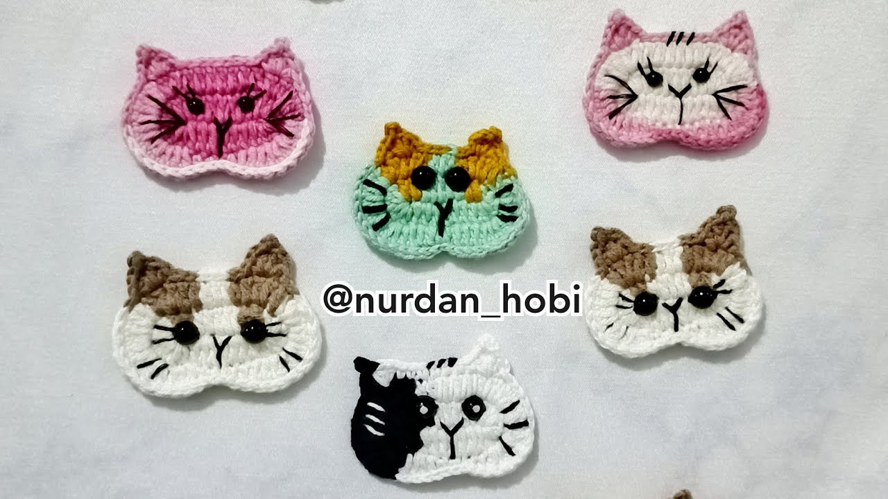 Kedi figürlü aplike arma motif #kedifanatikleri #kediaşkı #crochetcat #crochetpatterns #freepattern