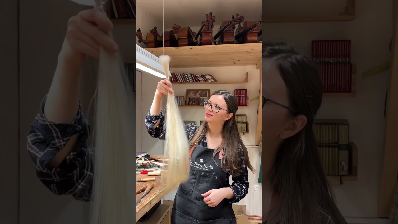 This violin bow needed new hair, so I gave it fresh ones. 🎻