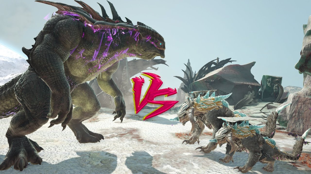2 Alpha Ice Titans VS King Titan || Ark Battle