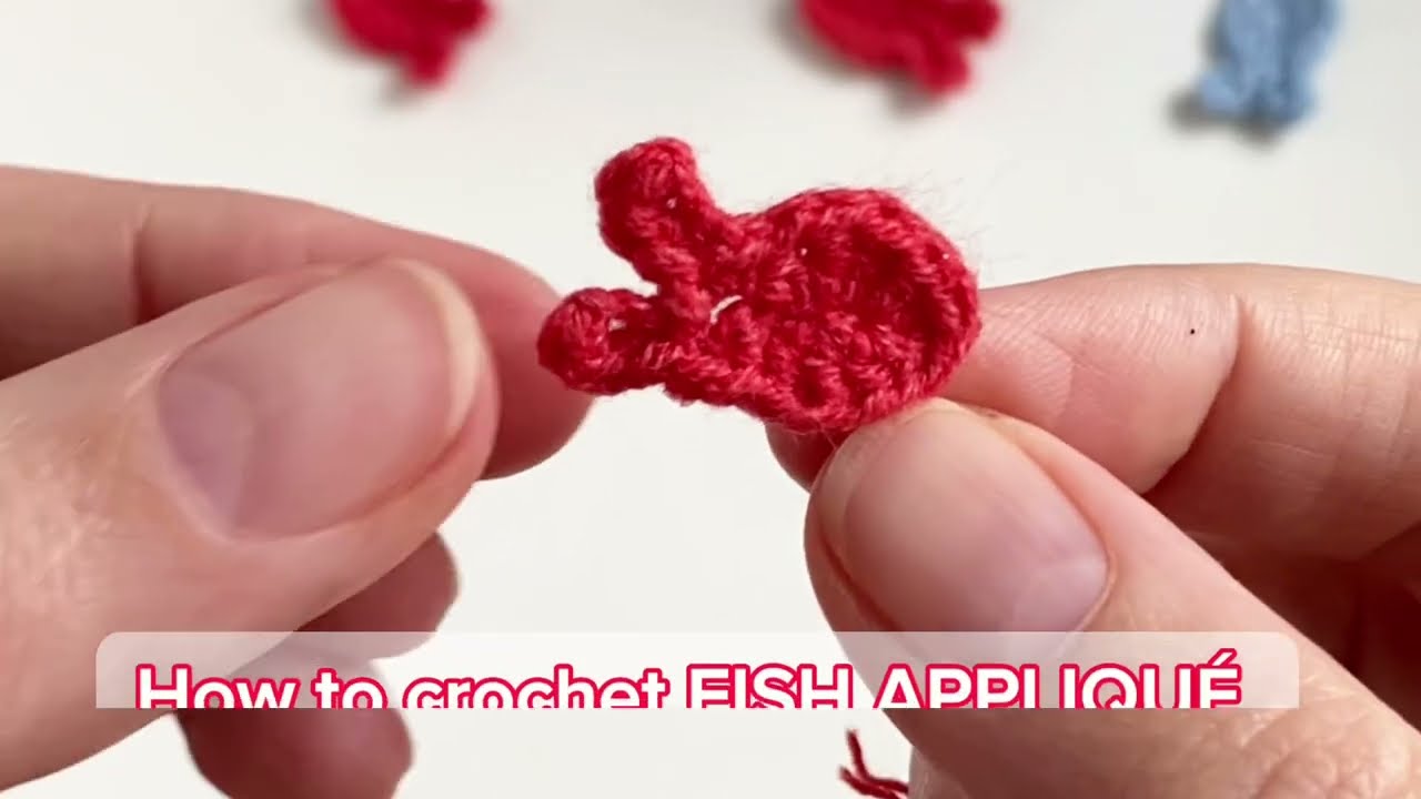 How to crochet fish appliqu&eacute;: easy video tutorial