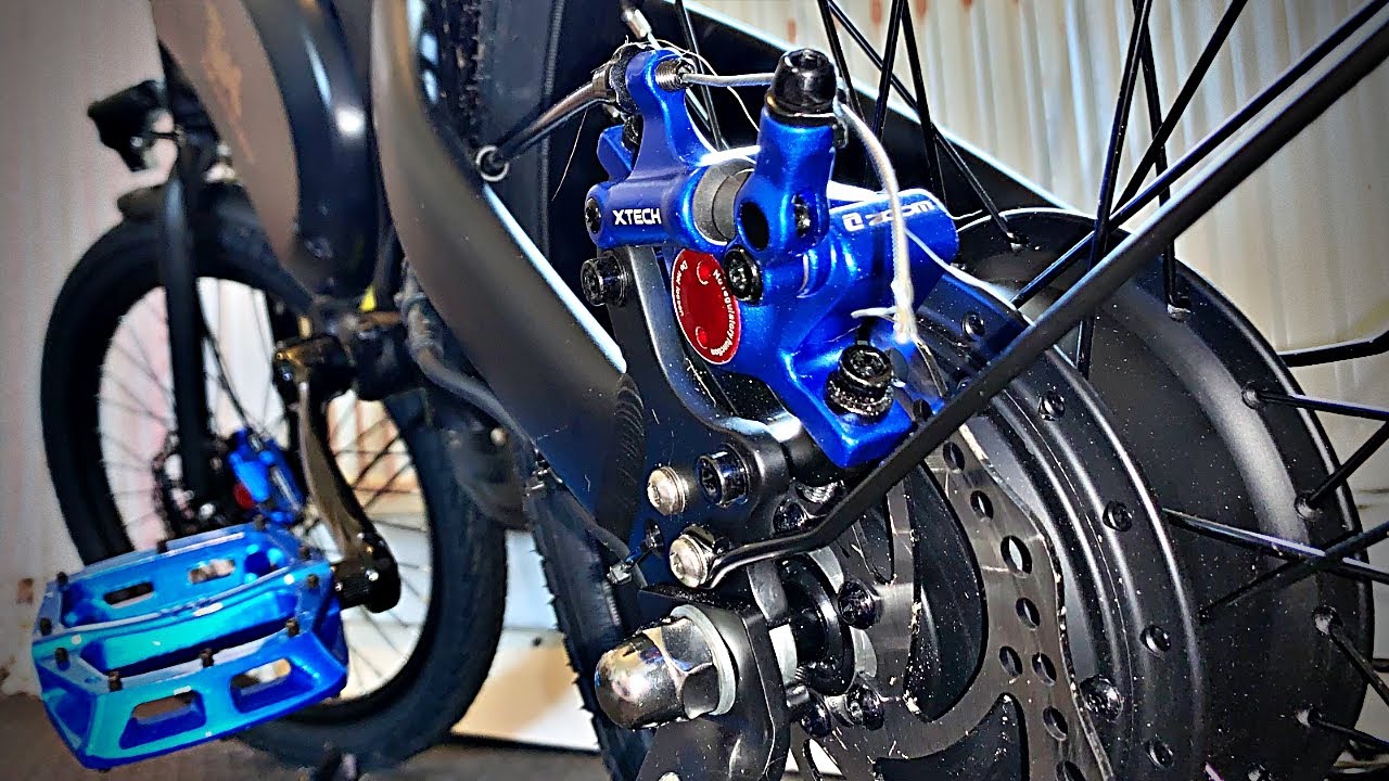 KUKIRIN V1 PRO Electric Bike UK // Zoom HB100 Hydraulic Cable Brakes UPGRADE // Ebike VLOG