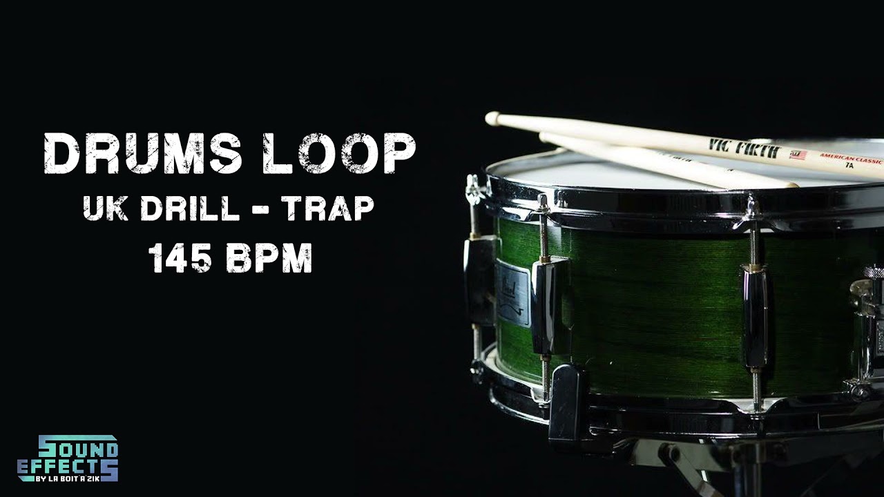 FREE DRUMS LOOP - UK Drill - 145 BPM 🥁