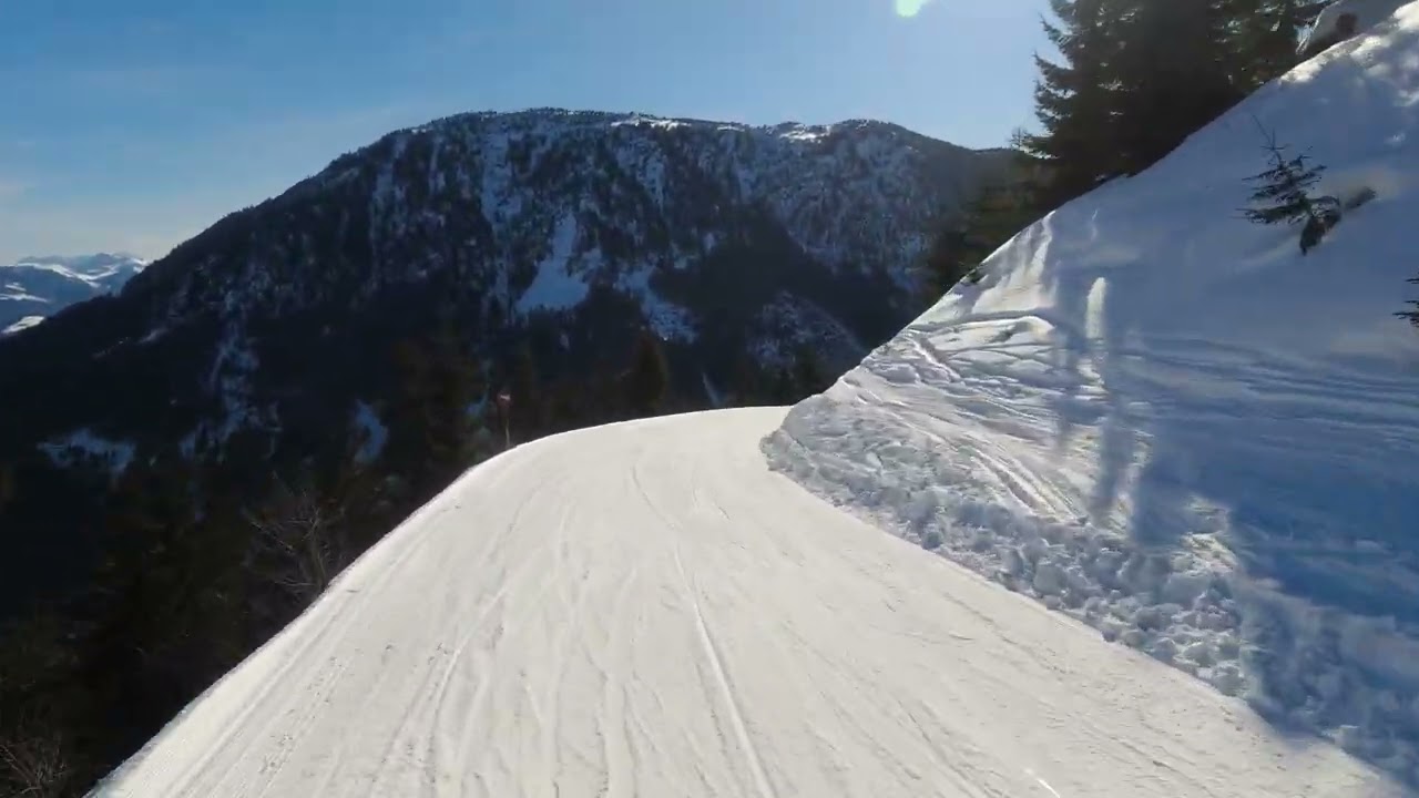 4k - SkiWelt - Wilder Kaiser - Talabfahrt Choralm Brixen - March 2022