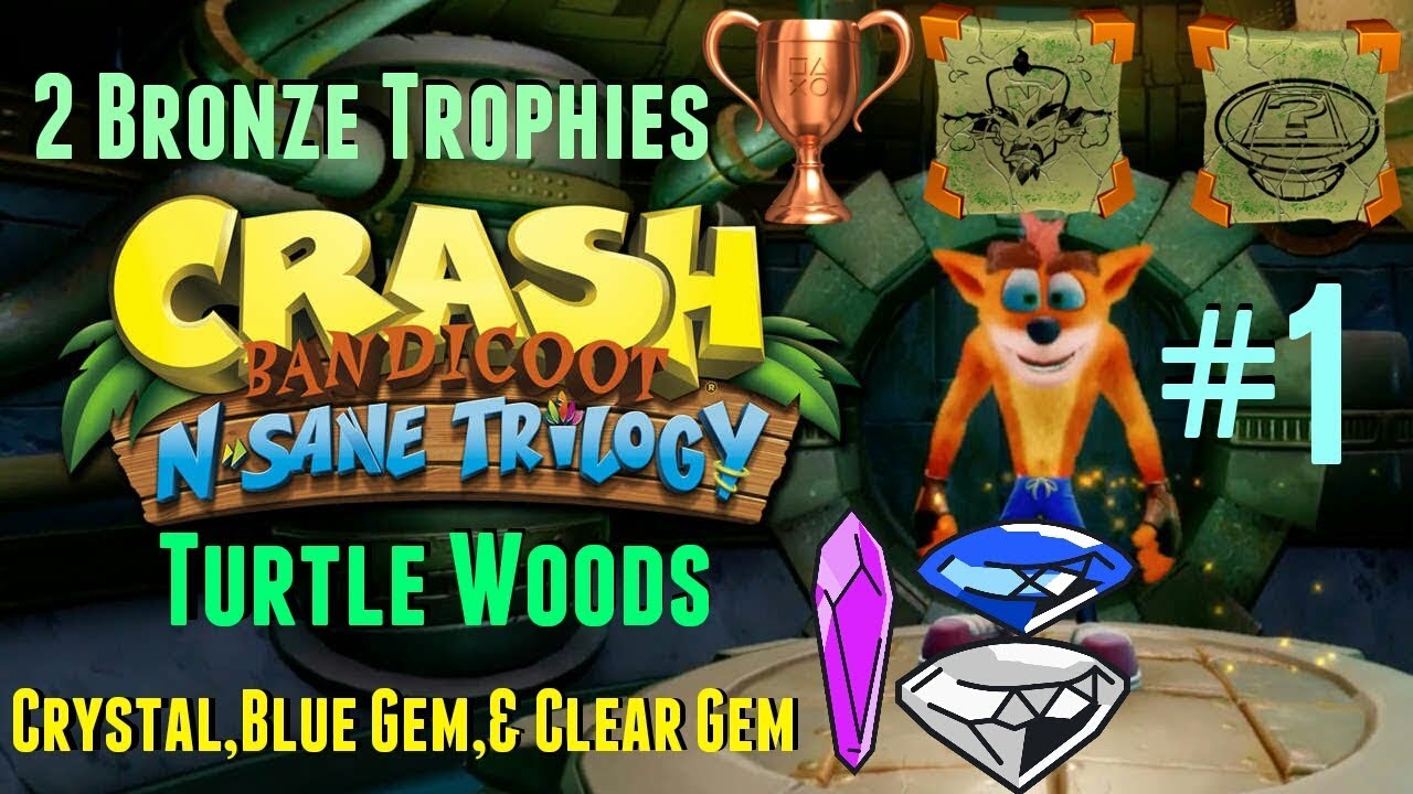 Crash Bandicoot 2 Turtle Woods Crystal & Both Gems [PS4]
