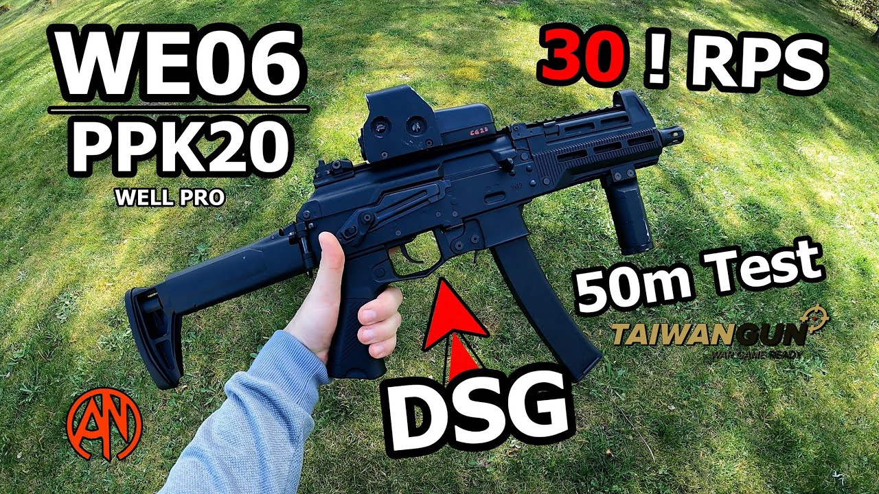 WE06 (ADVANCED VERSION) with DSG  | PPK20 [WELLPRO] Mini review and 50m Test