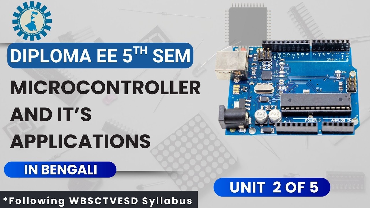 Microcontroller and Its Applications | Architecture of Microcontroller | WBSCTVESD | EE | Bengali