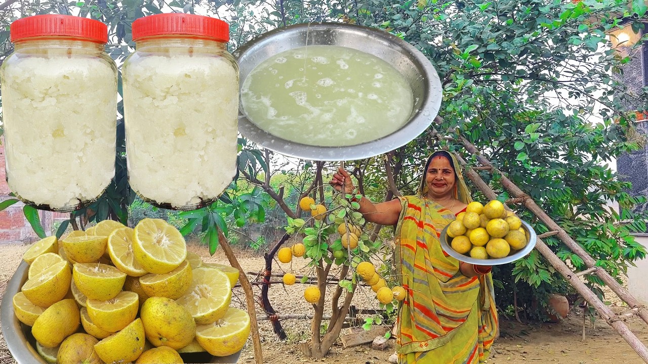 नींबू🍋 के रस से चीनी बनाने की विधि | Lemon Juice Stor Recipe | एक बार बनायें पूरी गर्मी पियें शरबत